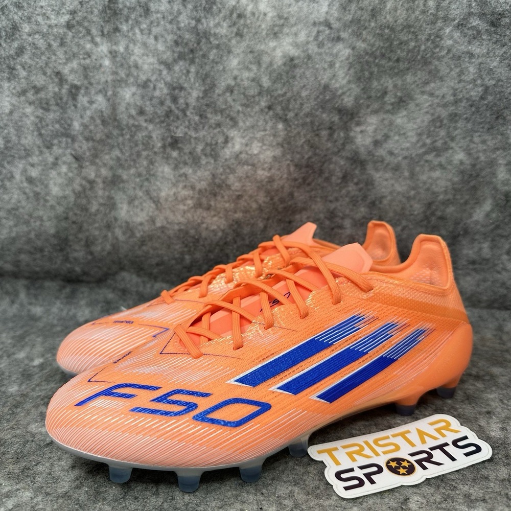 Adidas F50 Elite AG Soccer Cleats Mens Sz 5 Womens Sz 6 Beam Orange Blue JH7637